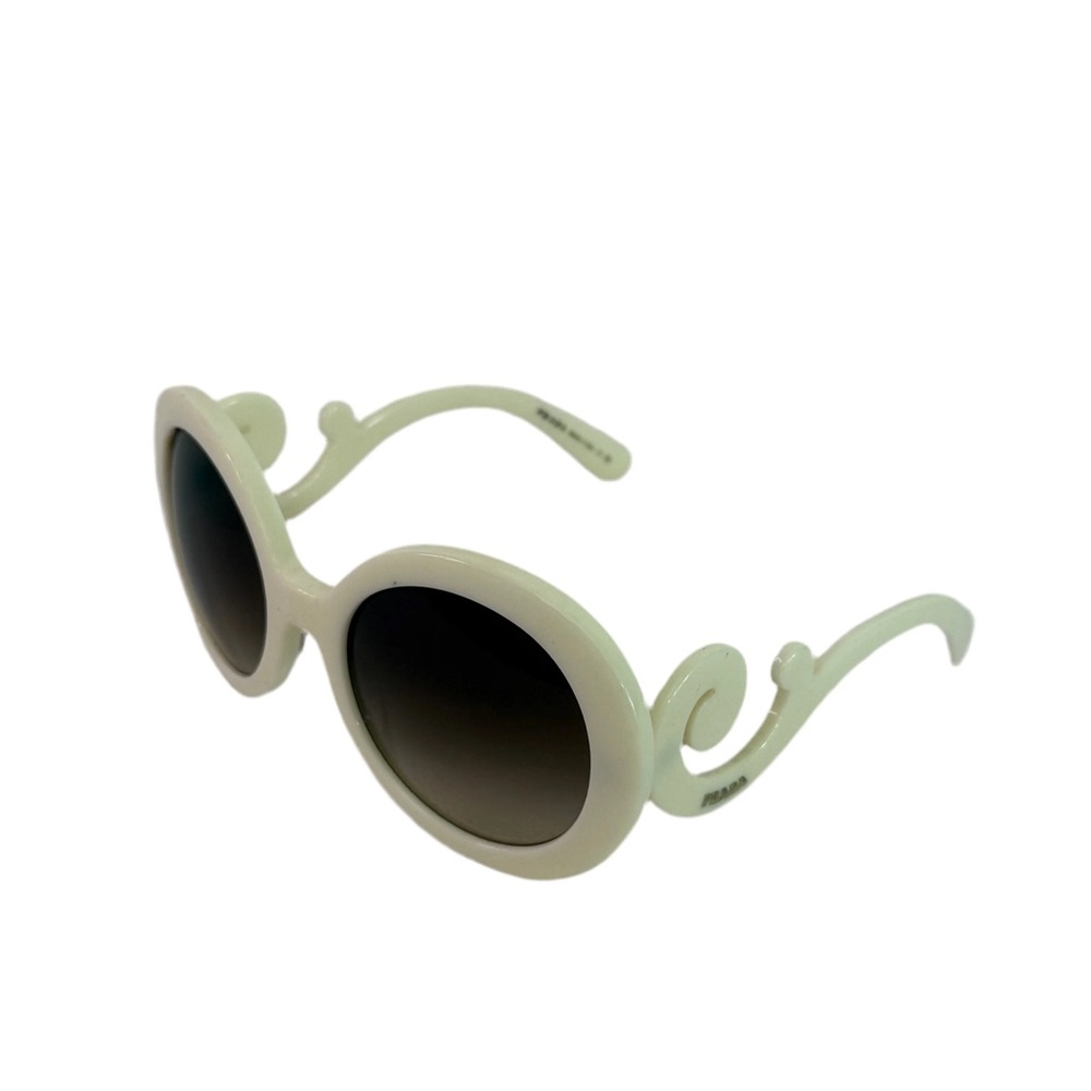 Prada Cream Swirl Arm Sunglasses